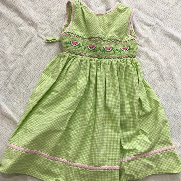 Vintage Smocked Watermelon Dress - Picture 1 of 4
